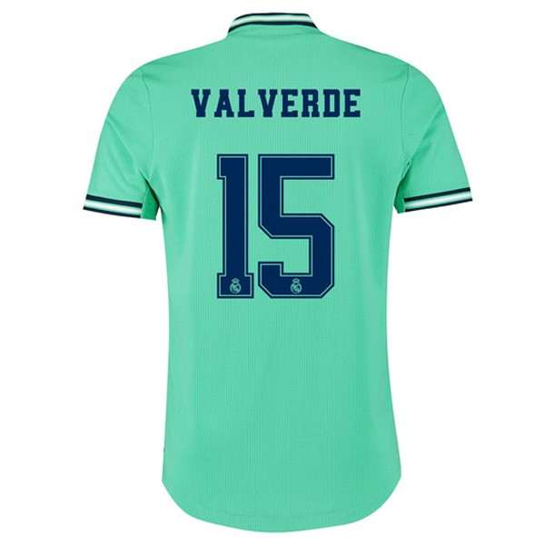Camiseta Real Madrid NO.15 Valverde 3ª 2019-2020 Verde